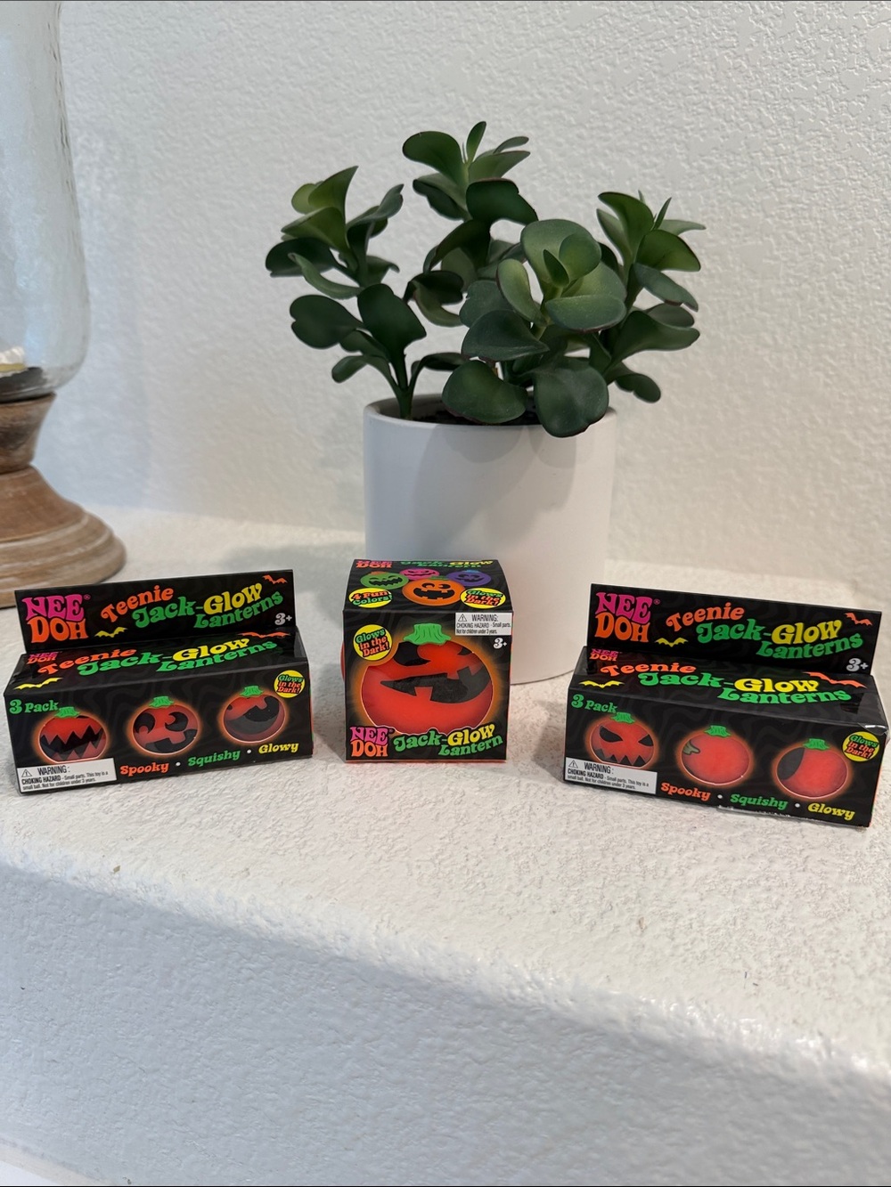 Nee-Doh Halloween bundle 
Teenie Jack-Glow Lanterns 
Jack-Glow Lantern